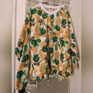 Vintage Rare Chubbies The Nutter Pineapple Sunglasses Windbreaker size XL,-2